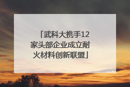 武科大携手12家头部企业成立耐火材料创新联盟